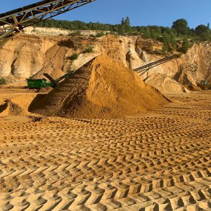 Building sand mound